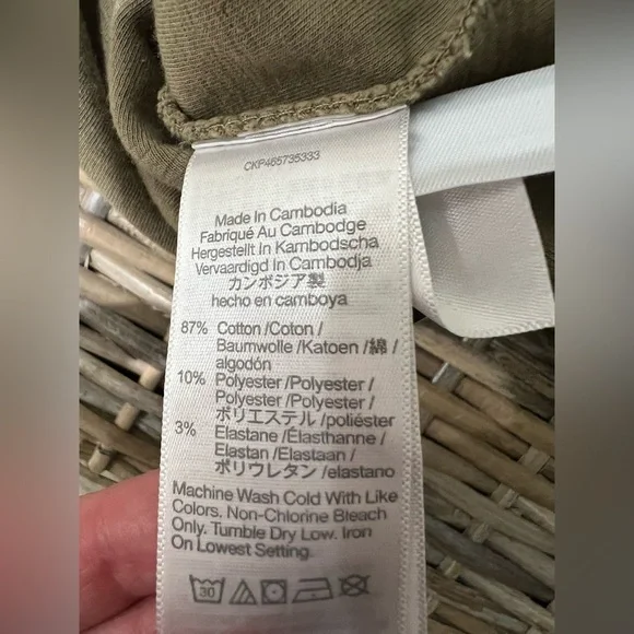 Madewell women’s button-back mock neck top size medium, distant surplus, medium - Picture 7 of 9